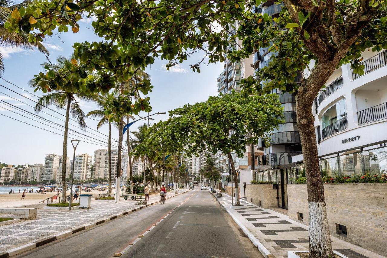 Frente Ao Mar Na Praia Das Asturias - Apto Completo Guaruja Bagian luar foto